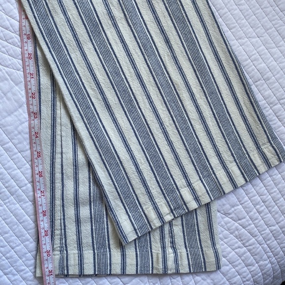 Roxy Oceanside Stripe Flared Linen Pants M NWT - Picture 12 of 16